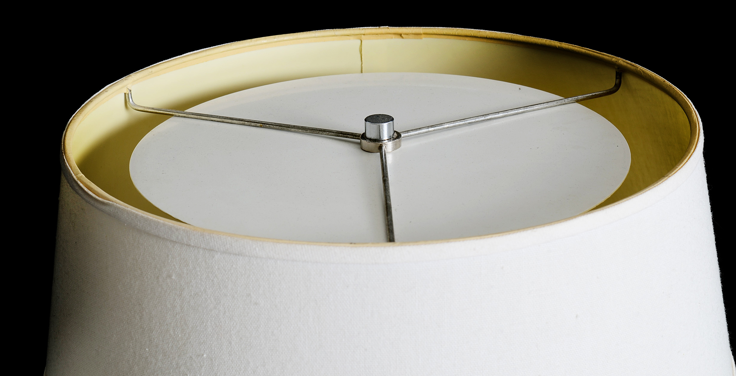 Vintage Nessen Chrome Double-Bulb Table Lamp