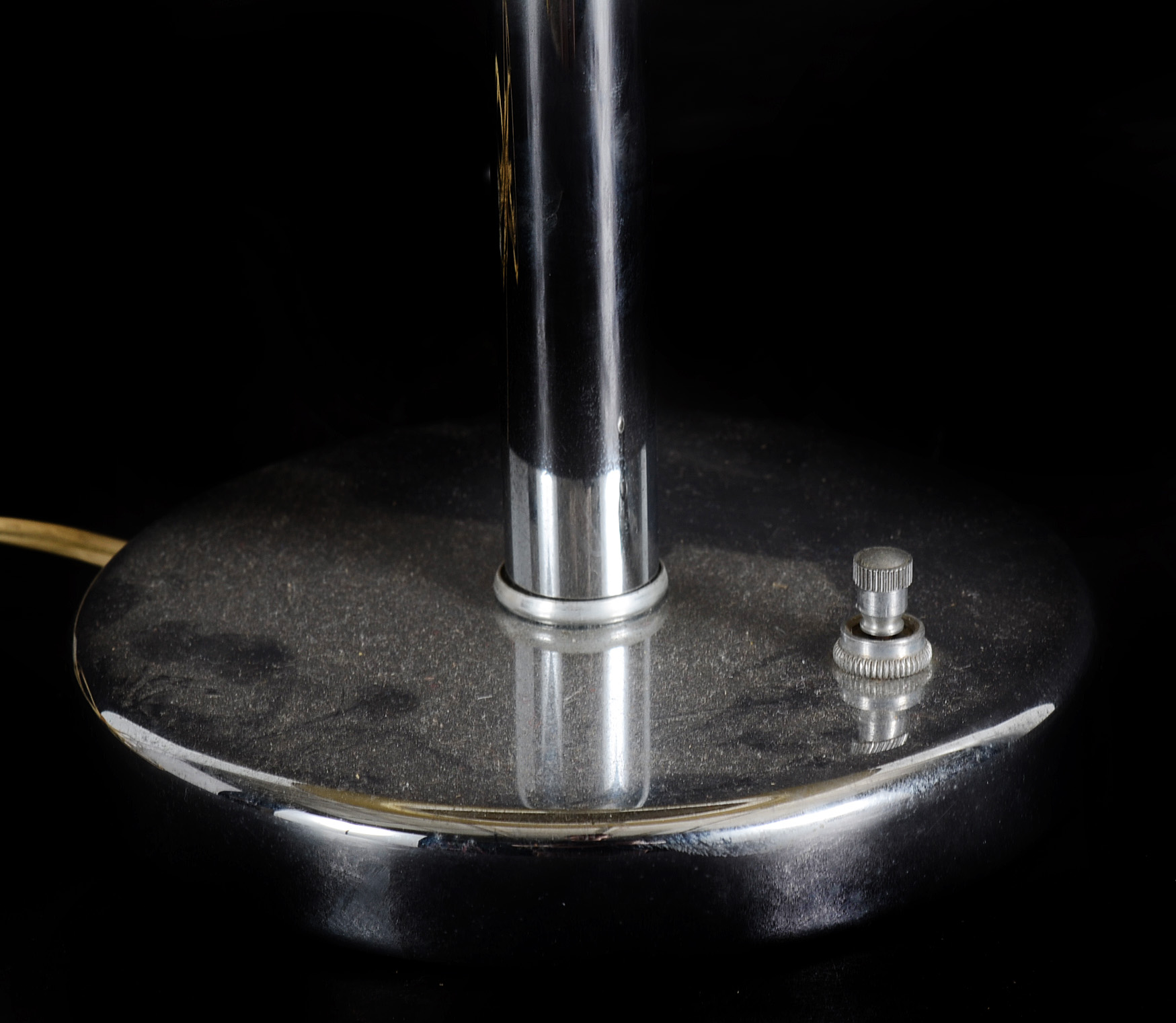 Vintage Nessen Chrome Double-Bulb Table Lamp