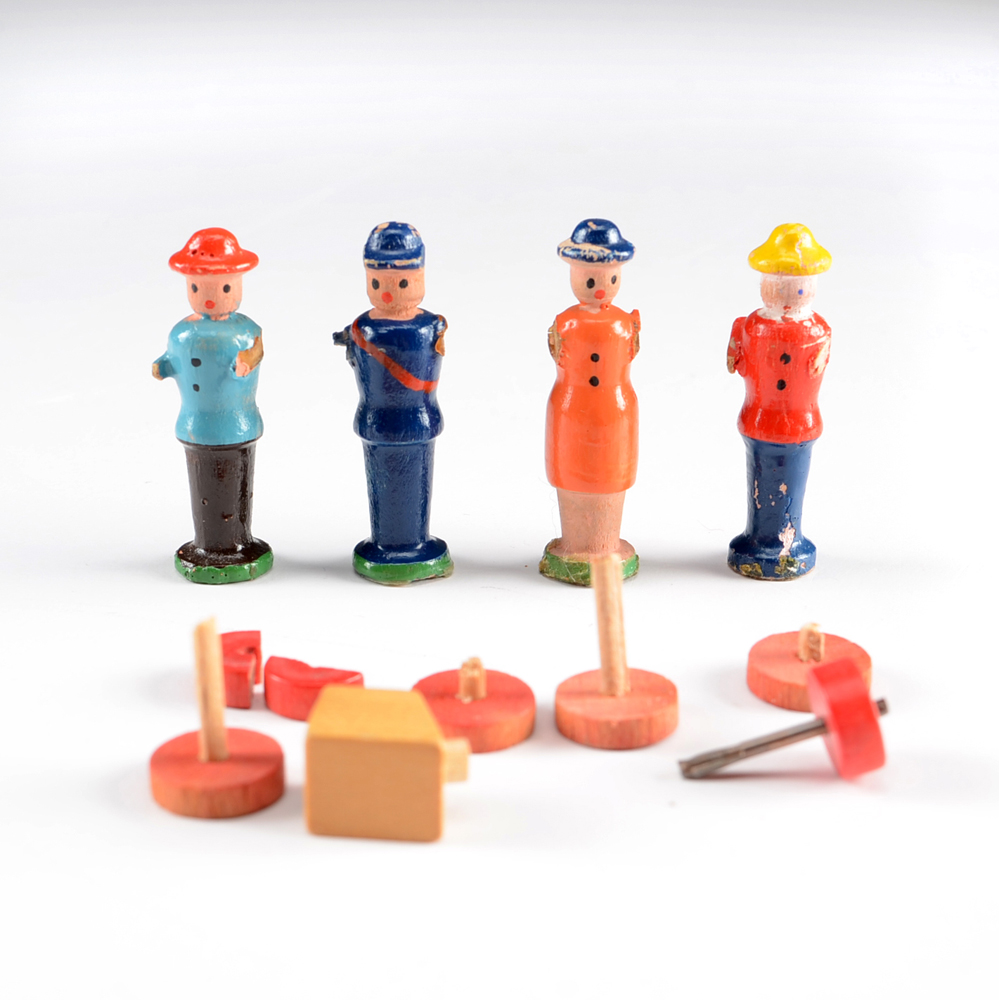 Vintage German Nativity and Wooden Austrian Village