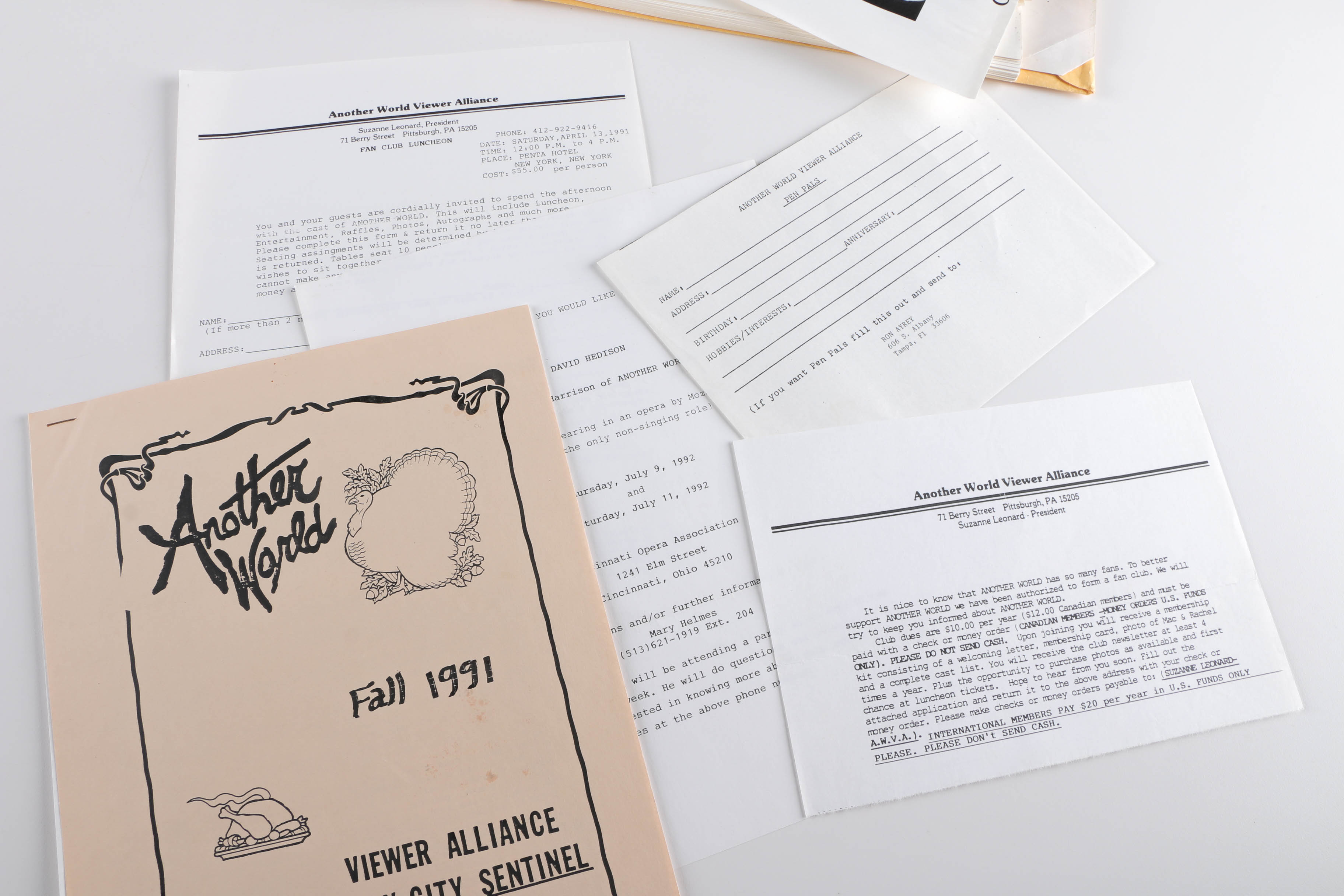 "Another World" Fan Memorabilia