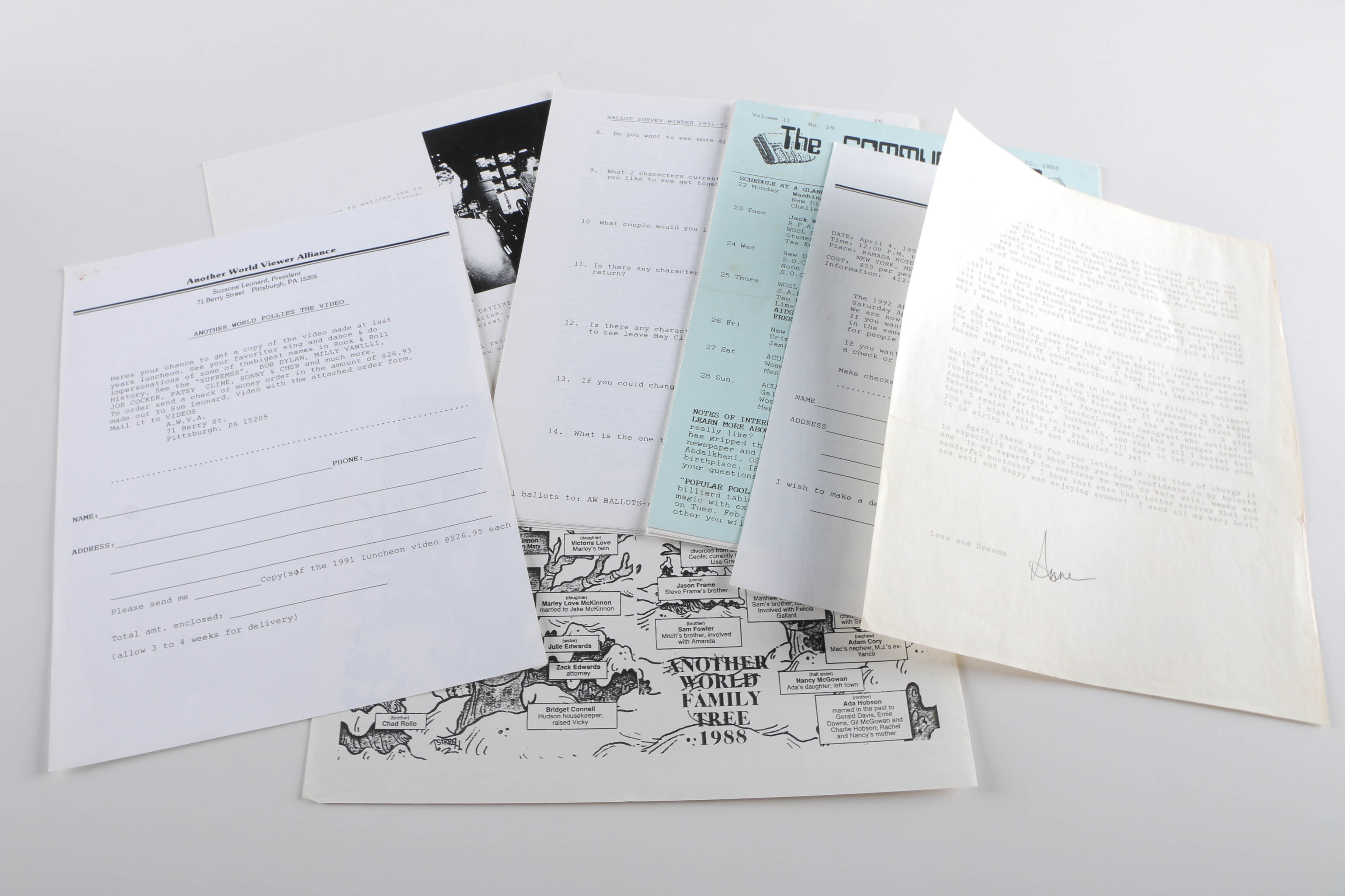 "Another World" Fan Memorabilia