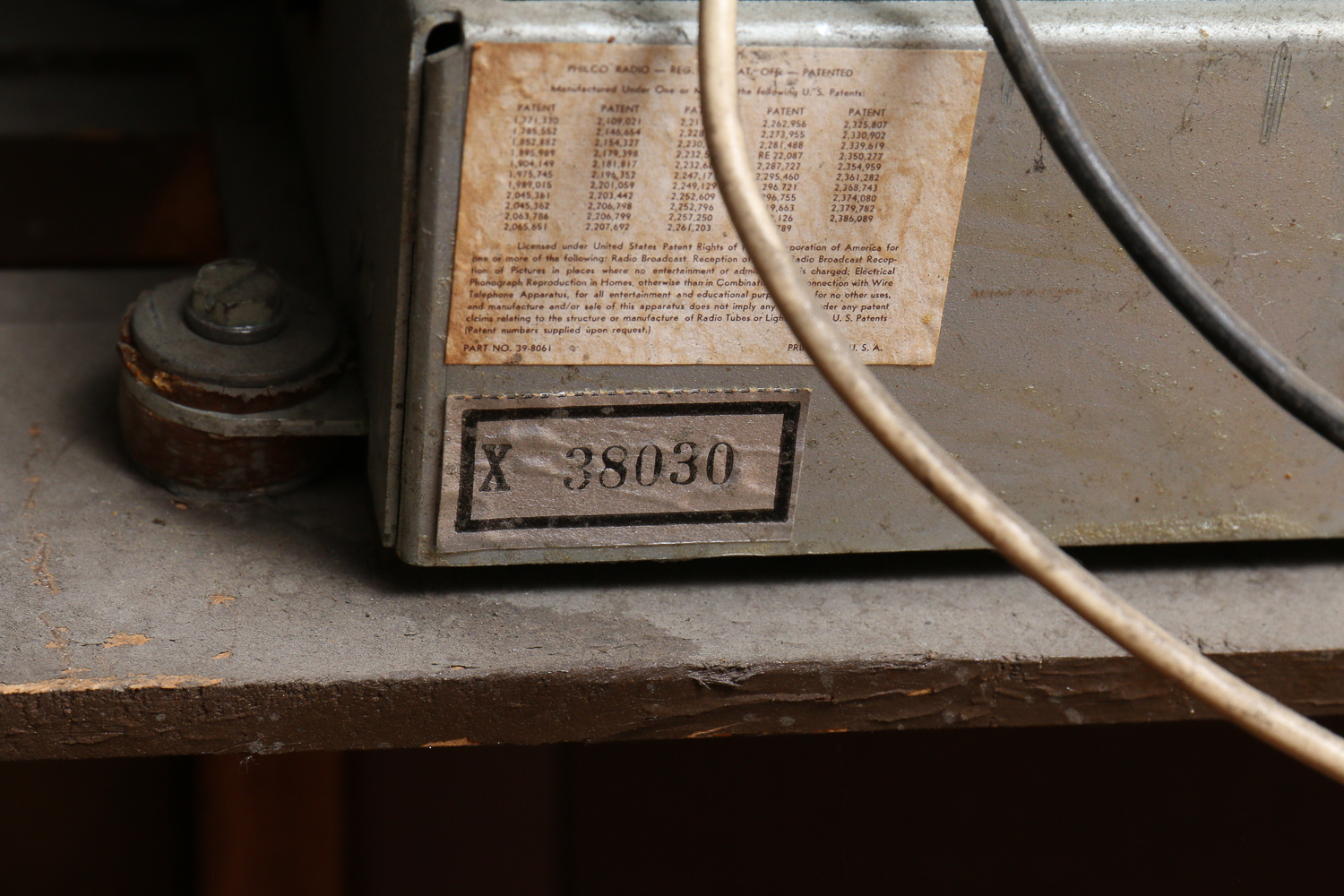 1940s Philco Radio Cabinet With Record Player