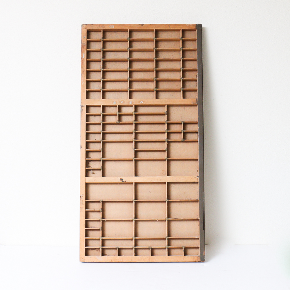 Vintage Wood Letterpress Drawer