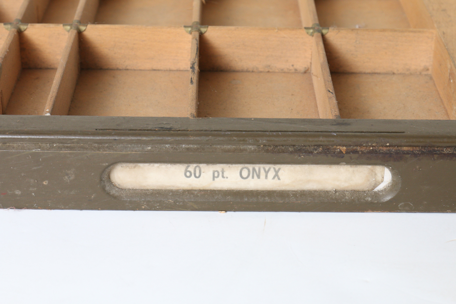 Vintage Wood Letterpress Drawer