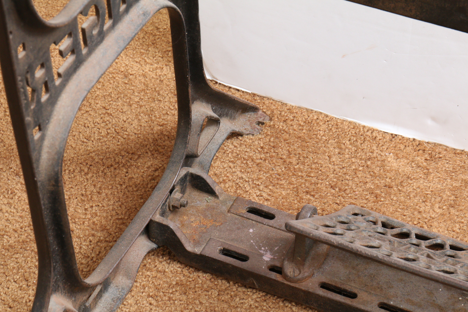 Vintage Cast Iron Singer Sewing Machine Table Base