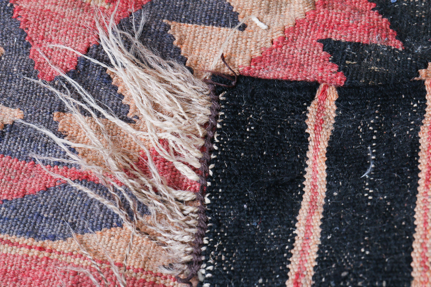 Vintage Handwoven Anatolian Kilim Rug