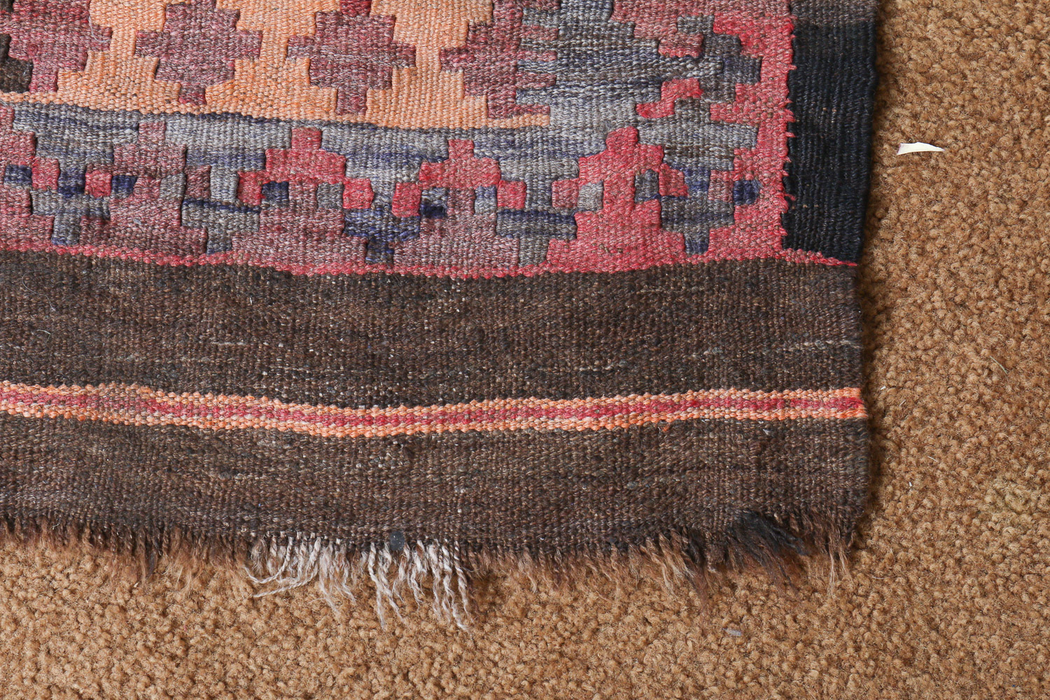 Vintage Handwoven Uzbek Afghan Teppich Kilim Rug