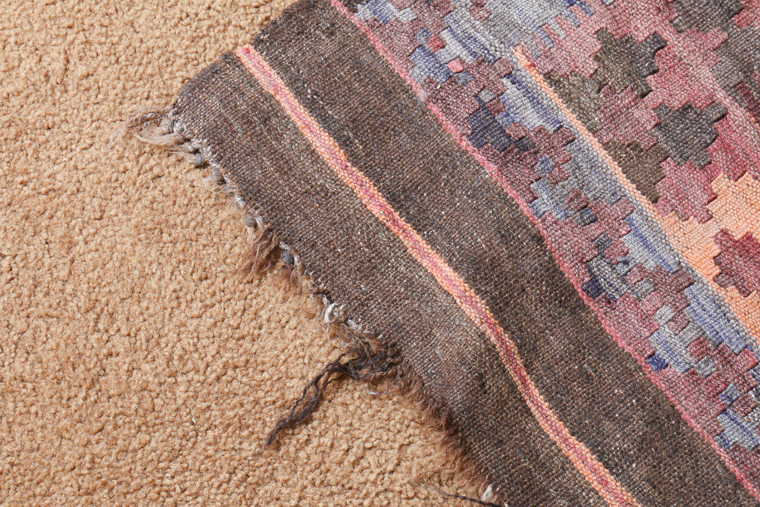 Vintage Handwoven Uzbek Afghan Teppich Kilim Rug