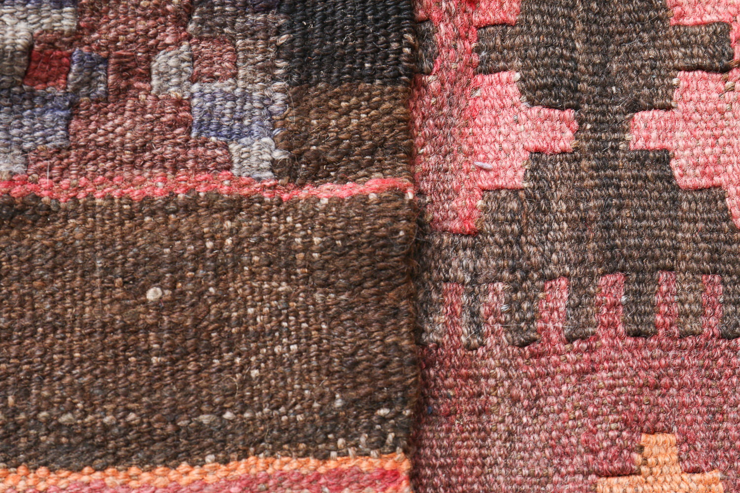 Vintage Handwoven Uzbek Afghan Teppich Kilim Rug