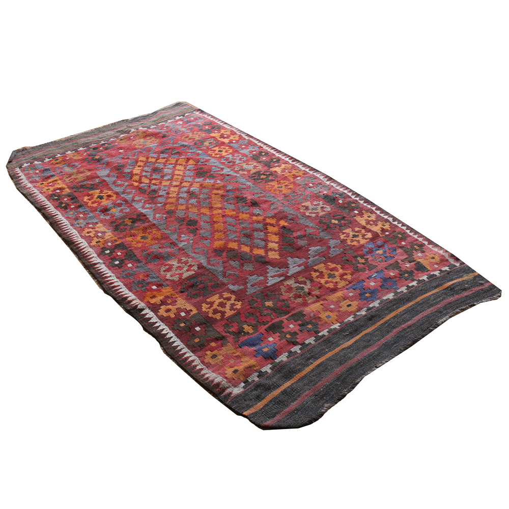 Handwoven Vintage Turkish Kilim Rug