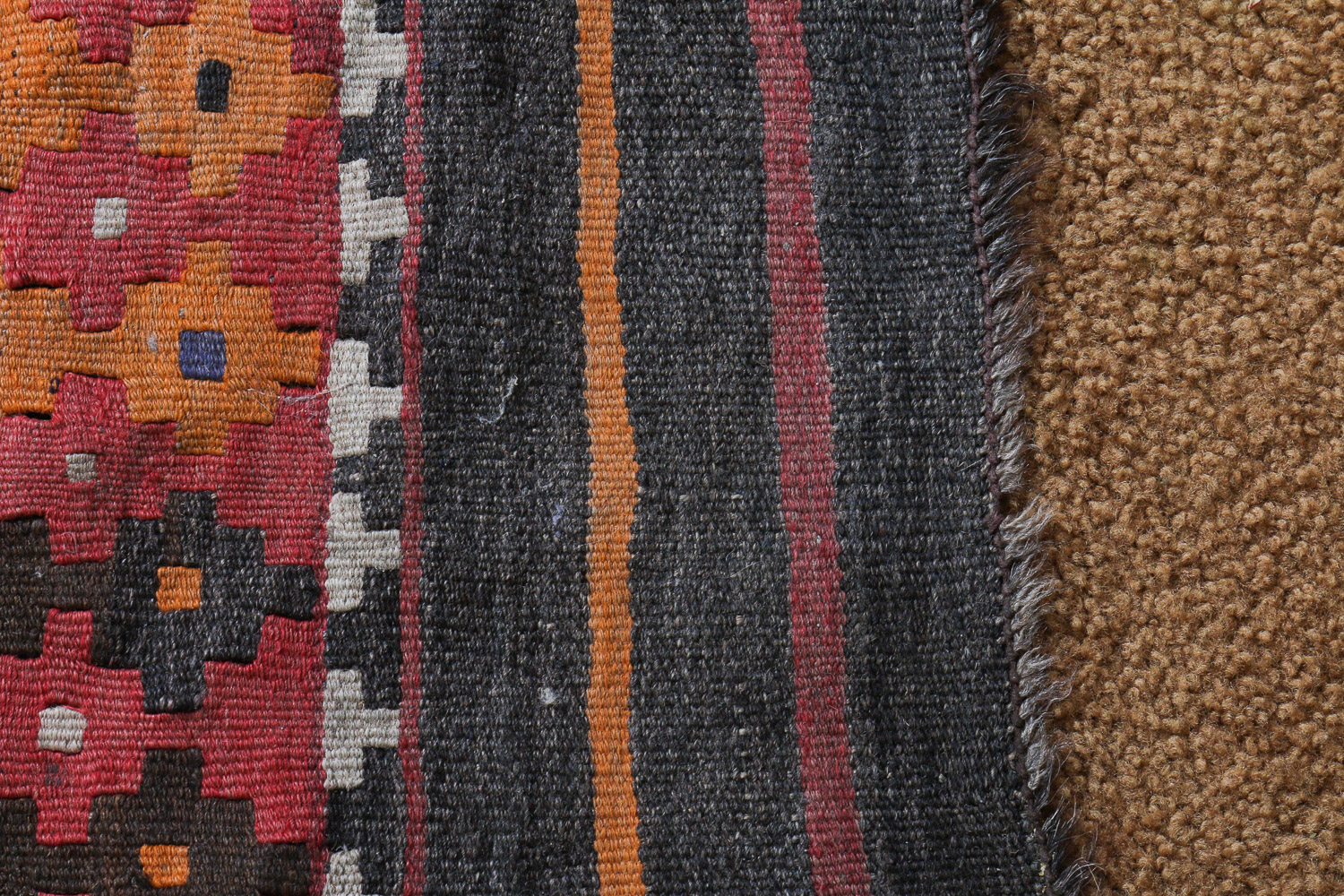 Handwoven Vintage Turkish Kilim Rug