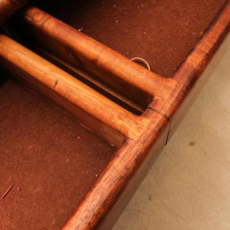 Hand Made Walnut Roll Top Desk By Herzog