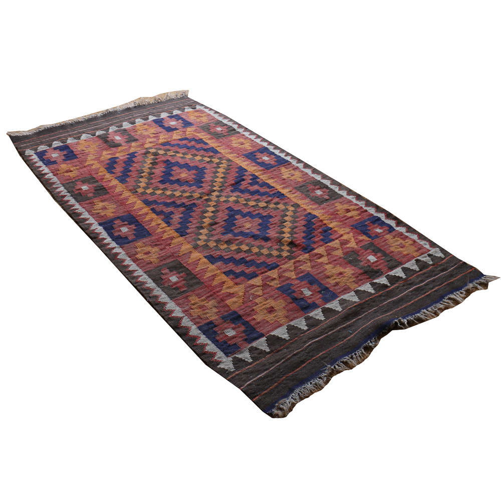 Handwoven Turkish Kilim Area Rug