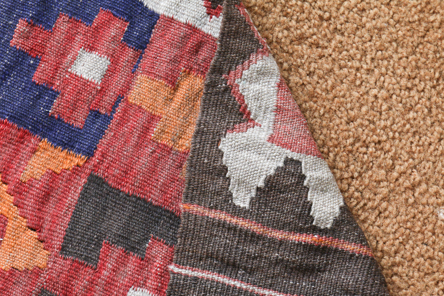 Handwoven Turkish Kilim Area Rug
