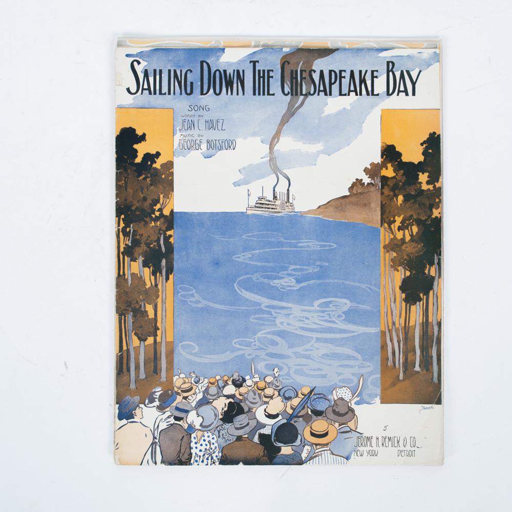 Vintage Sheet Music for Folk Songs