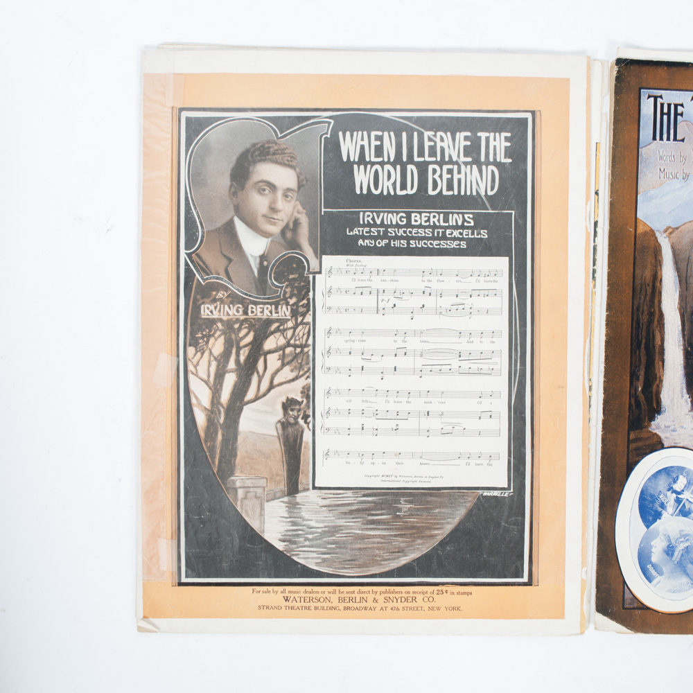 Vintage Sheet Music for Folk Songs
