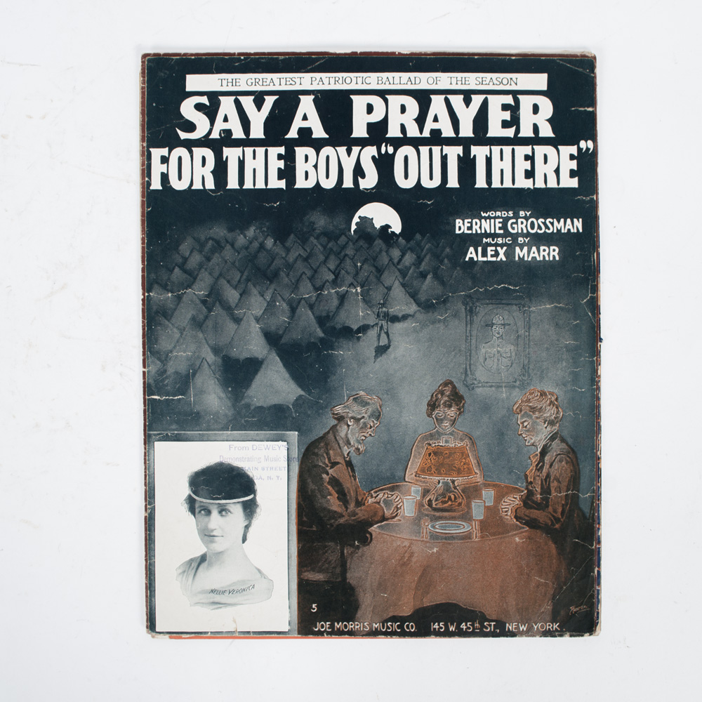 Vintage Sheet Music for Military Love Songs