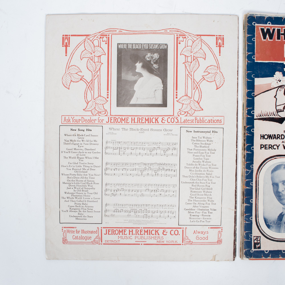 Vintage Sheet Music for Military Love Songs