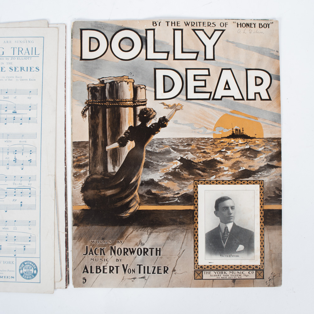 Vintage Sheet Music for Military Love Songs