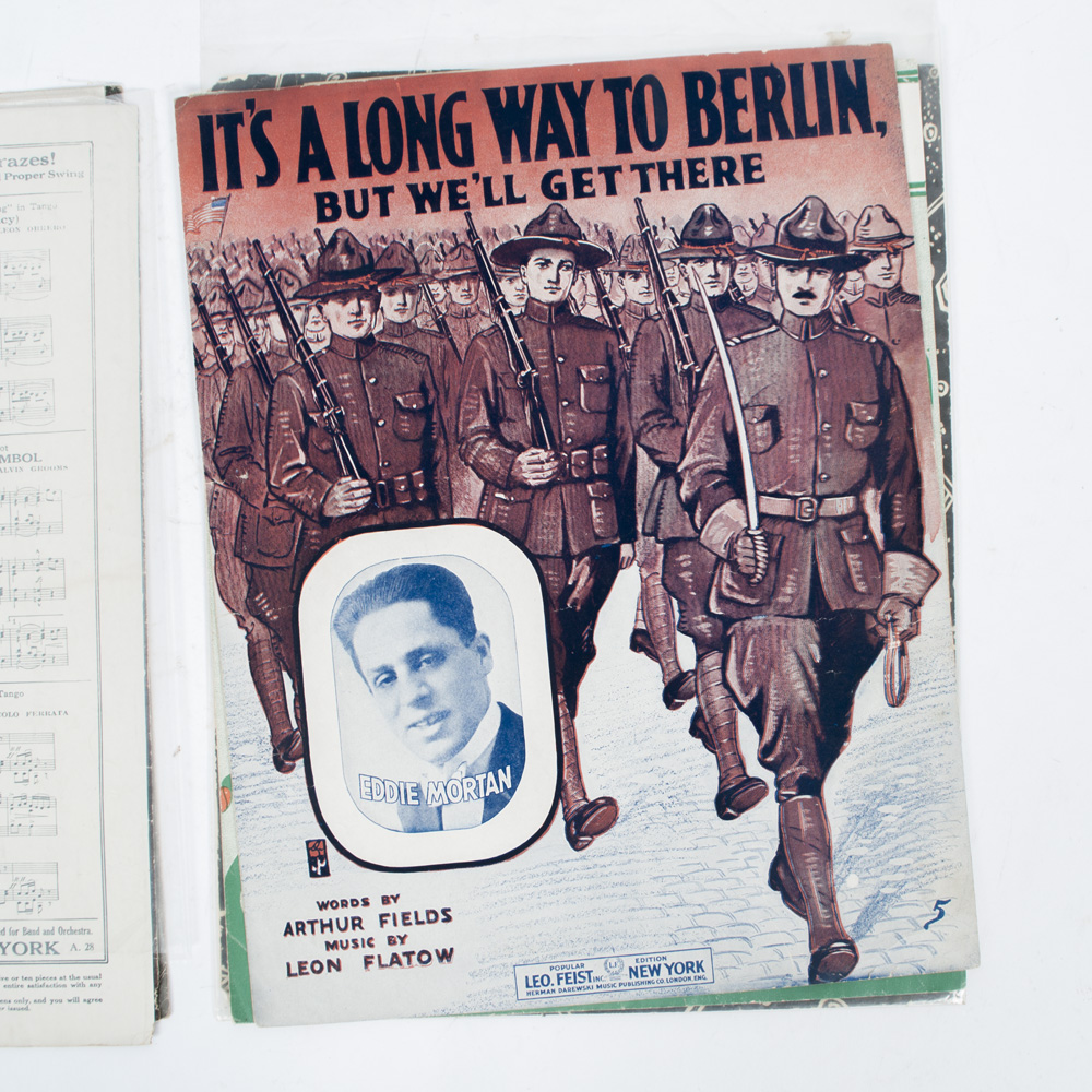 Vintage Sheet Music for World War II Songs