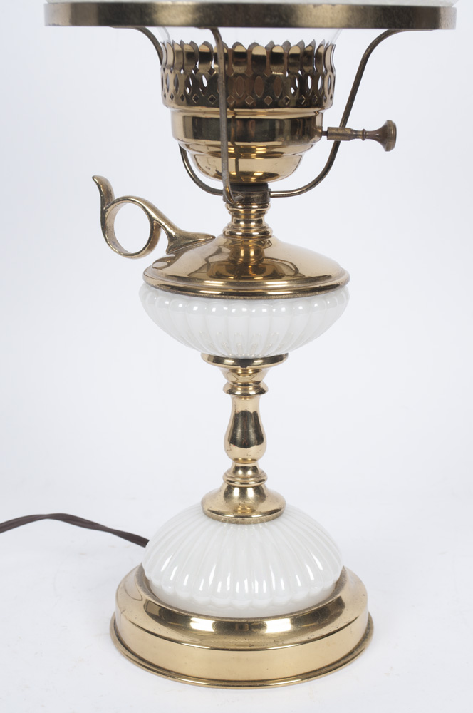 Vintage Iridescent Glass Lamp