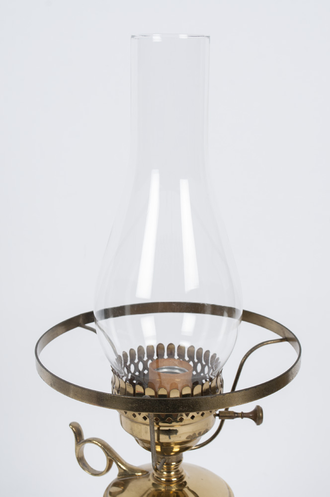 Vintage Iridescent Glass Lamp