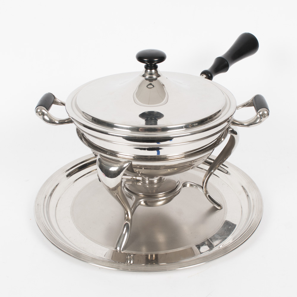 Vintage Chafing Dish and Tray