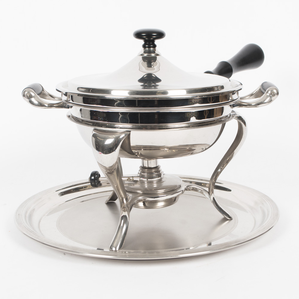 Vintage Chafing Dish and Tray