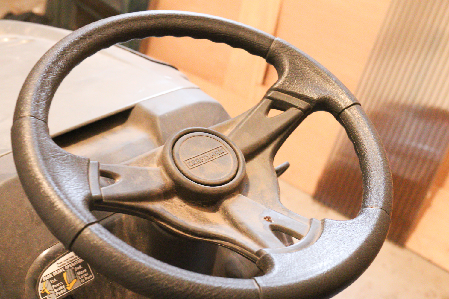 Craftsman LT 1500 Riding Lawn Mower with Gas Cans