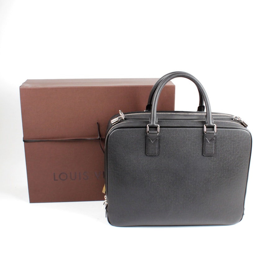 Louis Vuitton Ned Alexander Briefcase in Taiga Leather