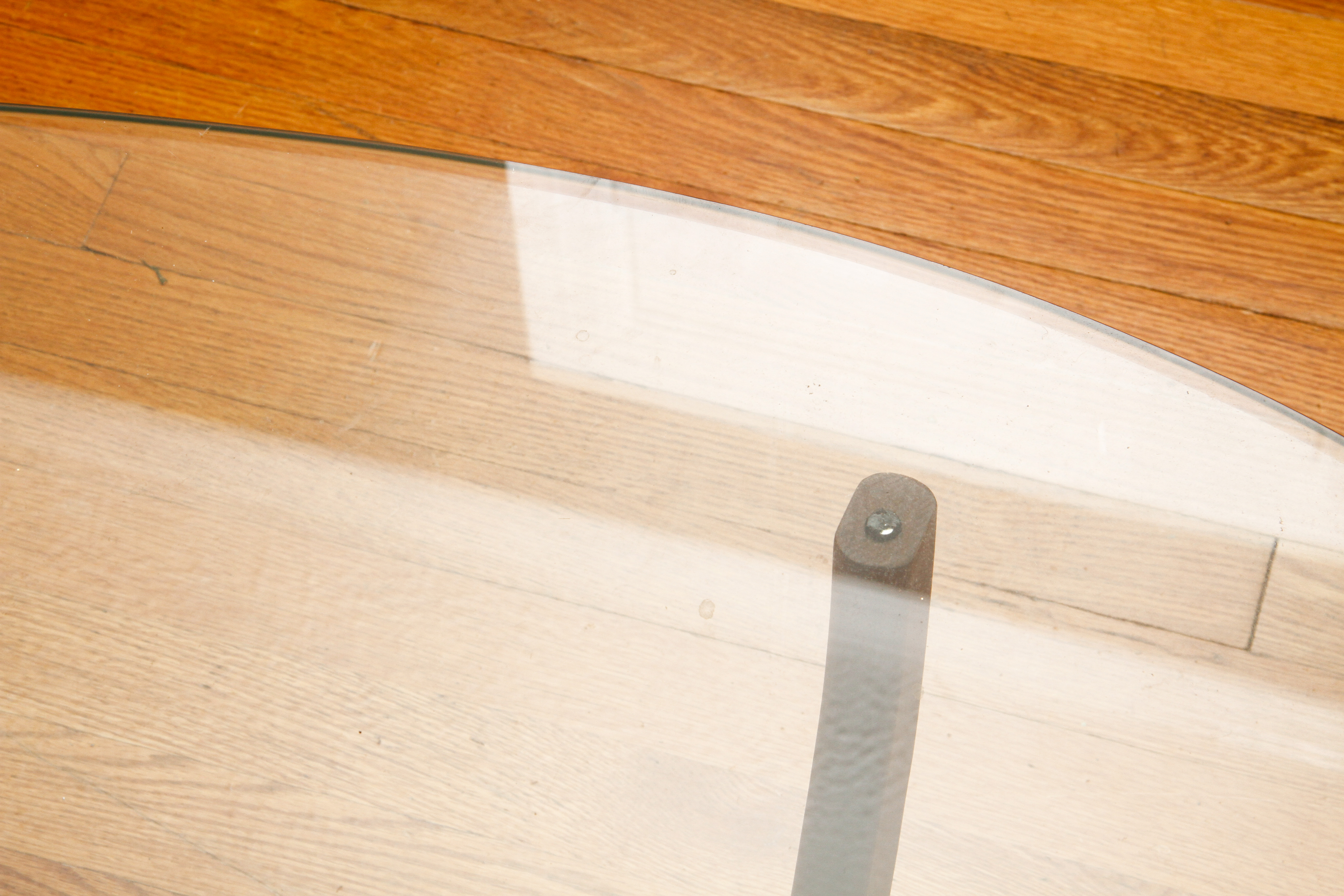 Mid Century Modern Glass Top Coffee Table