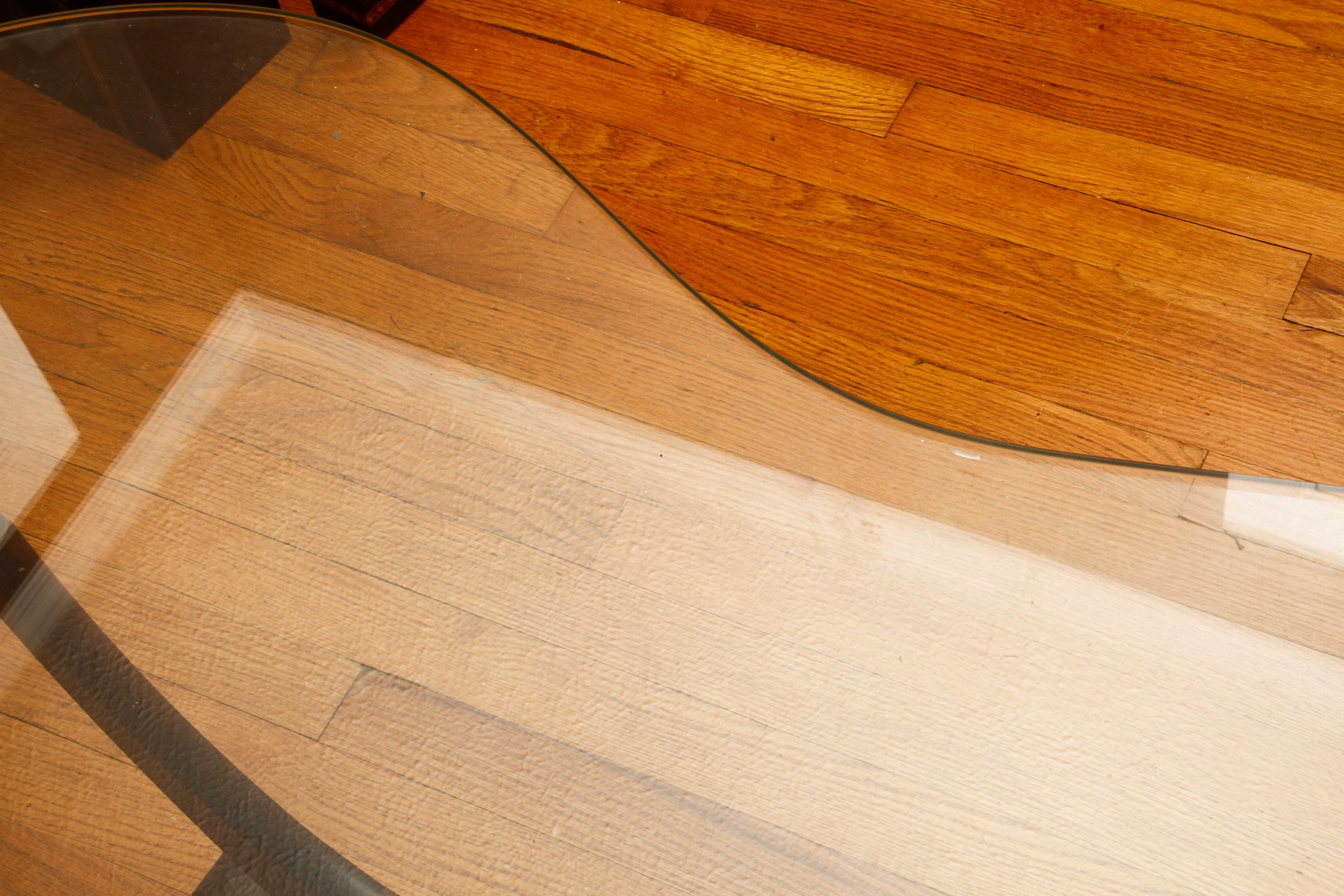 Mid Century Modern Glass Top Coffee Table