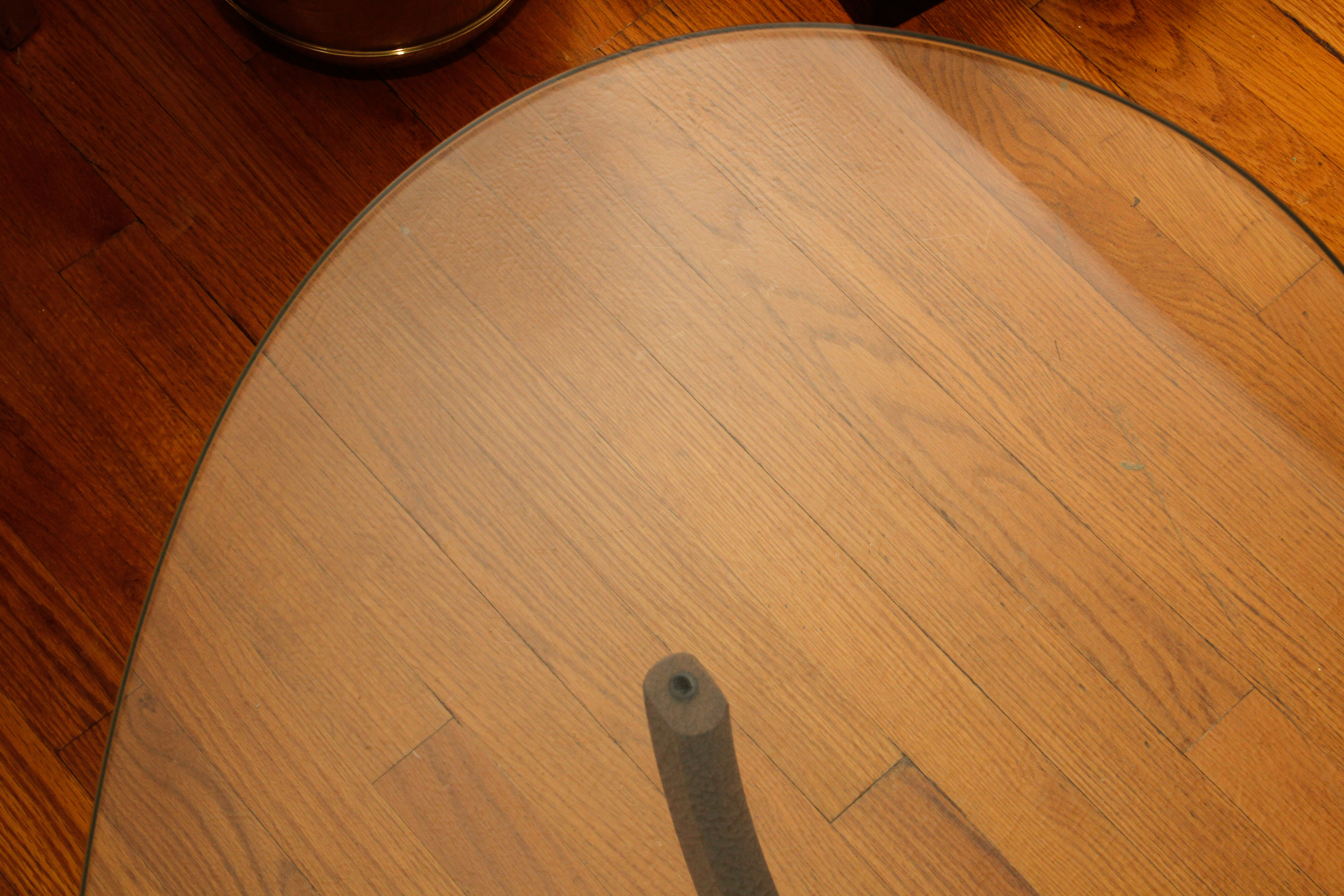 Mid Century Modern Glass Top Coffee Table