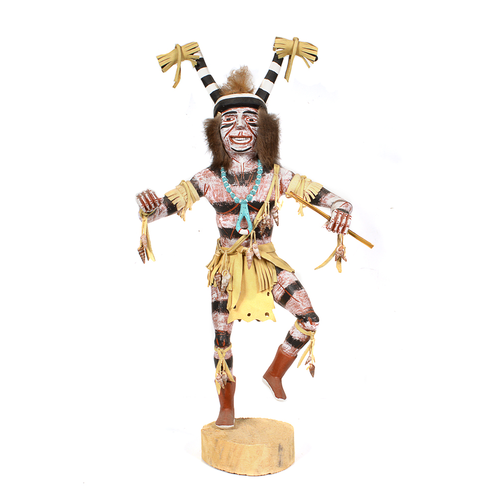 Signed Kachina "Clown" Doll