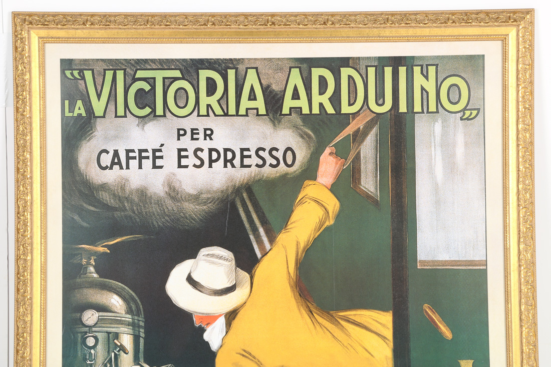 Offset Lithograph after Cappiello "La Victoria Aduino Per Caffe' Espresso"