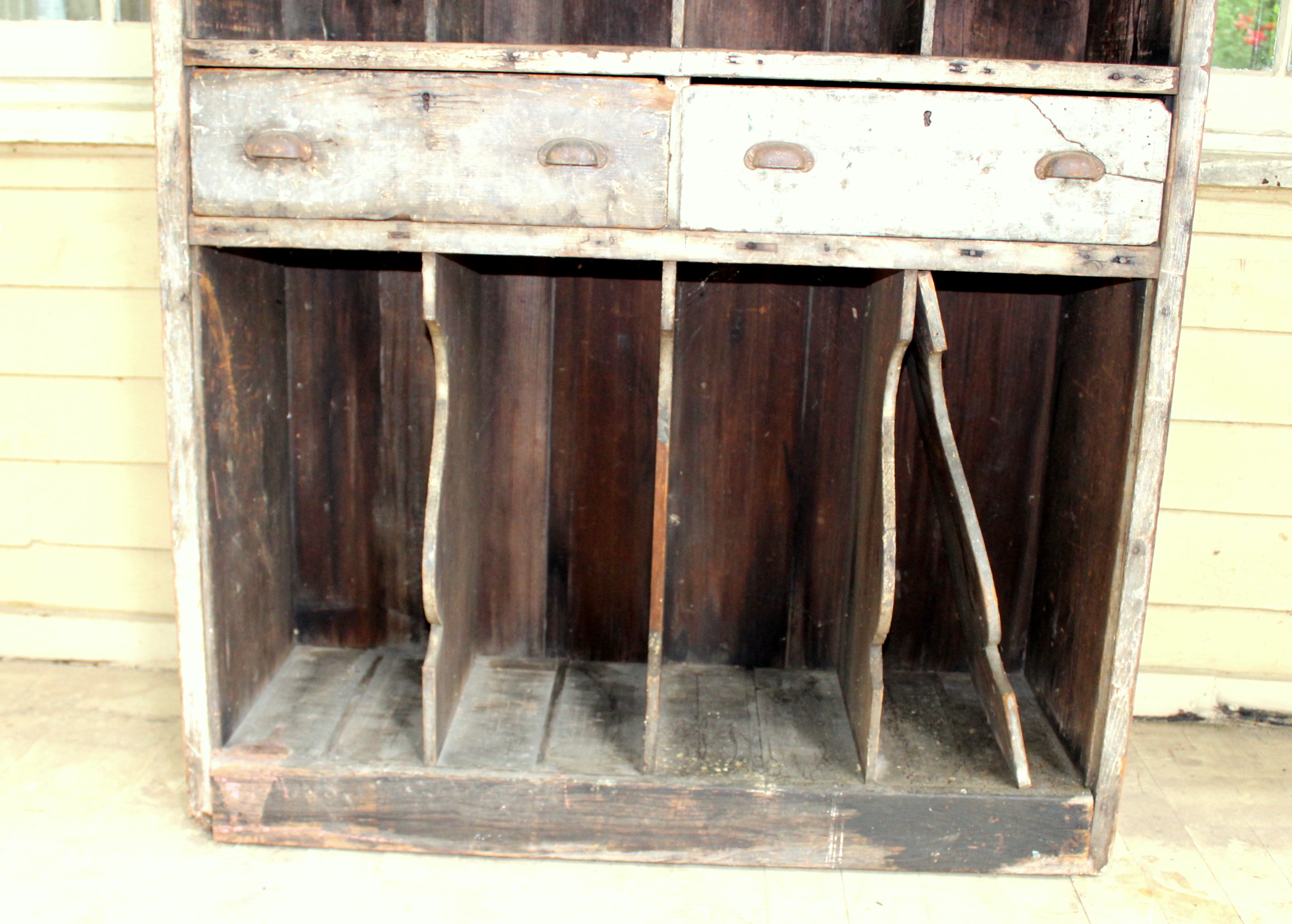 Antique Mail Room Cabinet