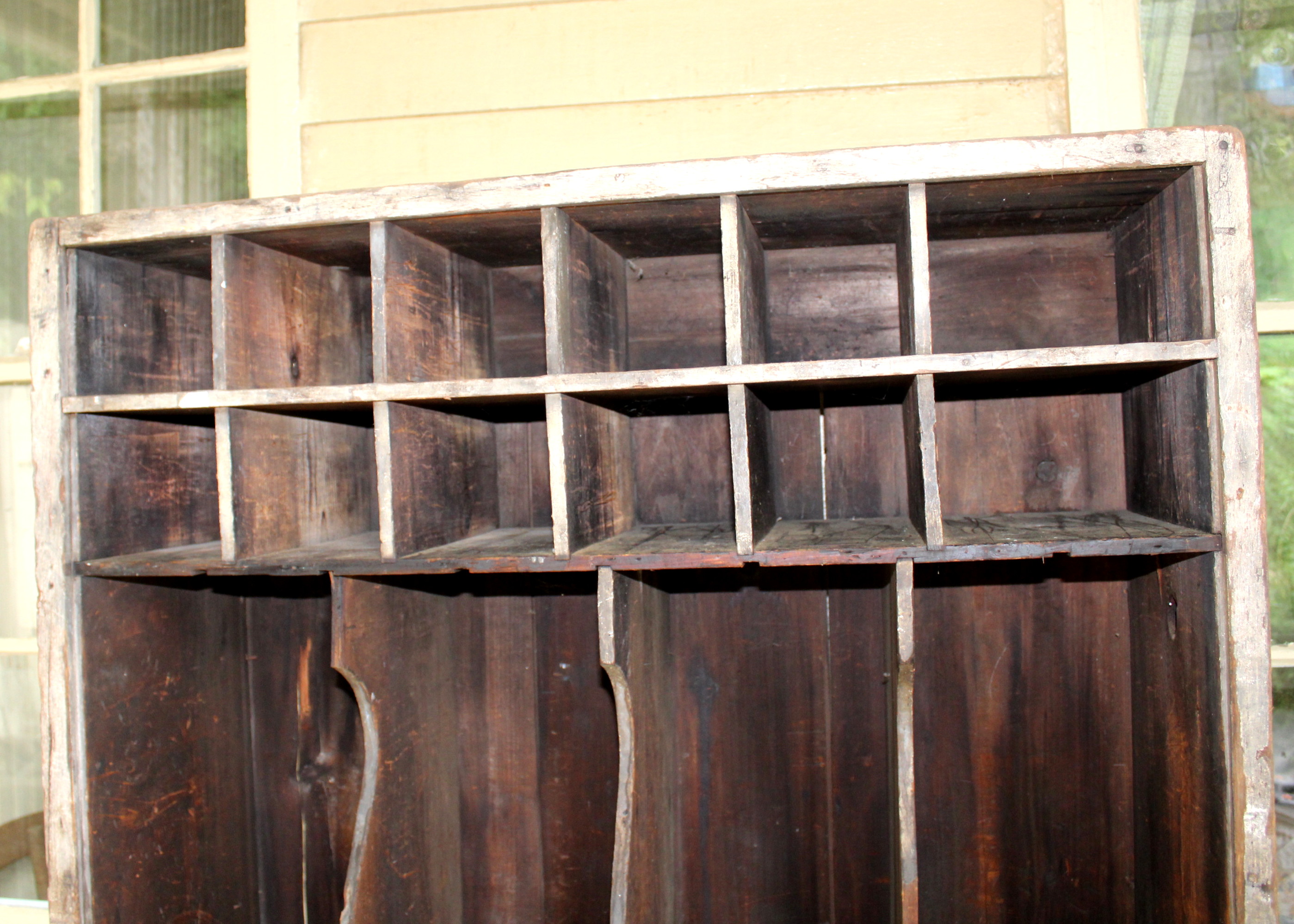 Antique Mail Room Cabinet