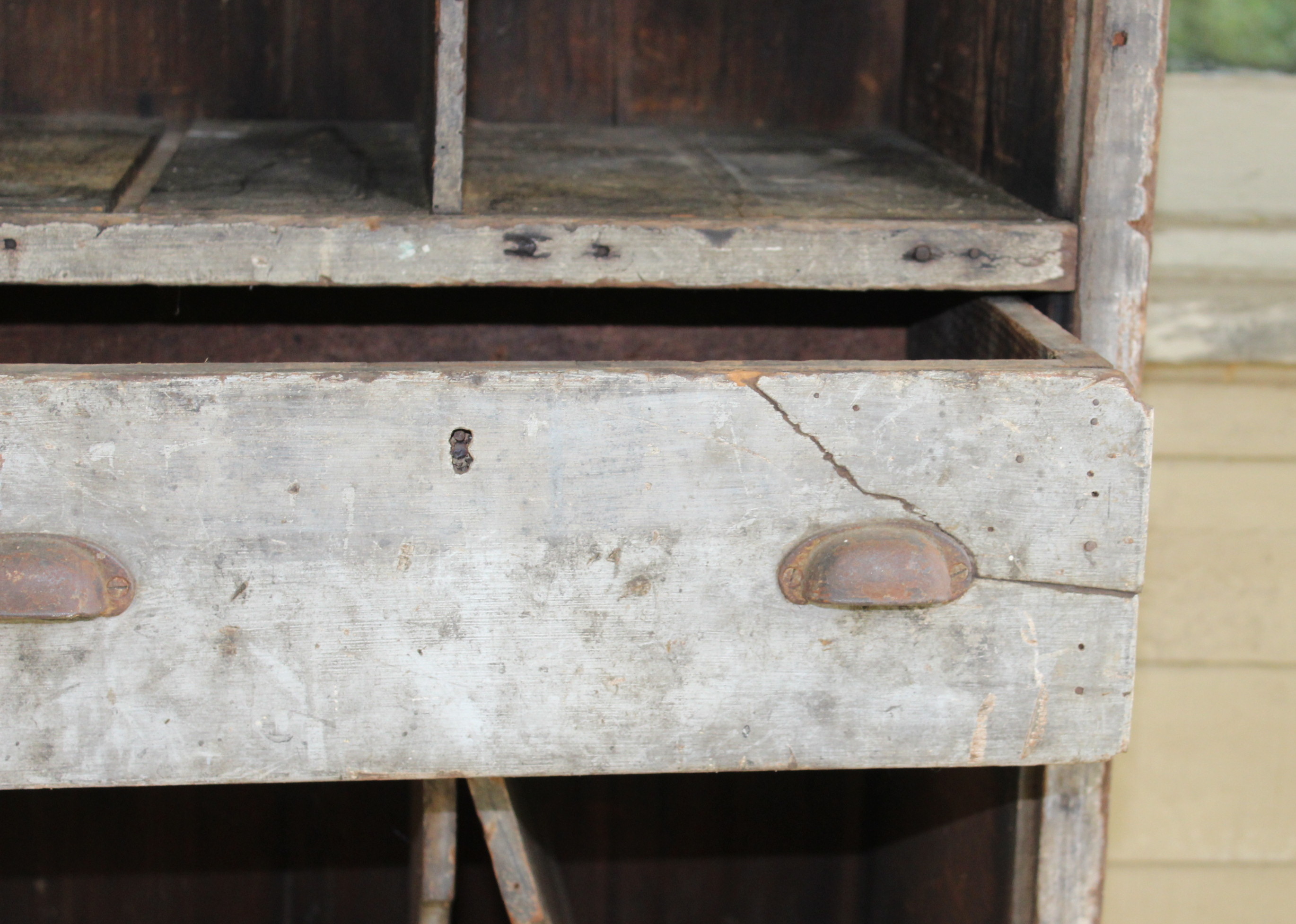 Antique Mail Room Cabinet