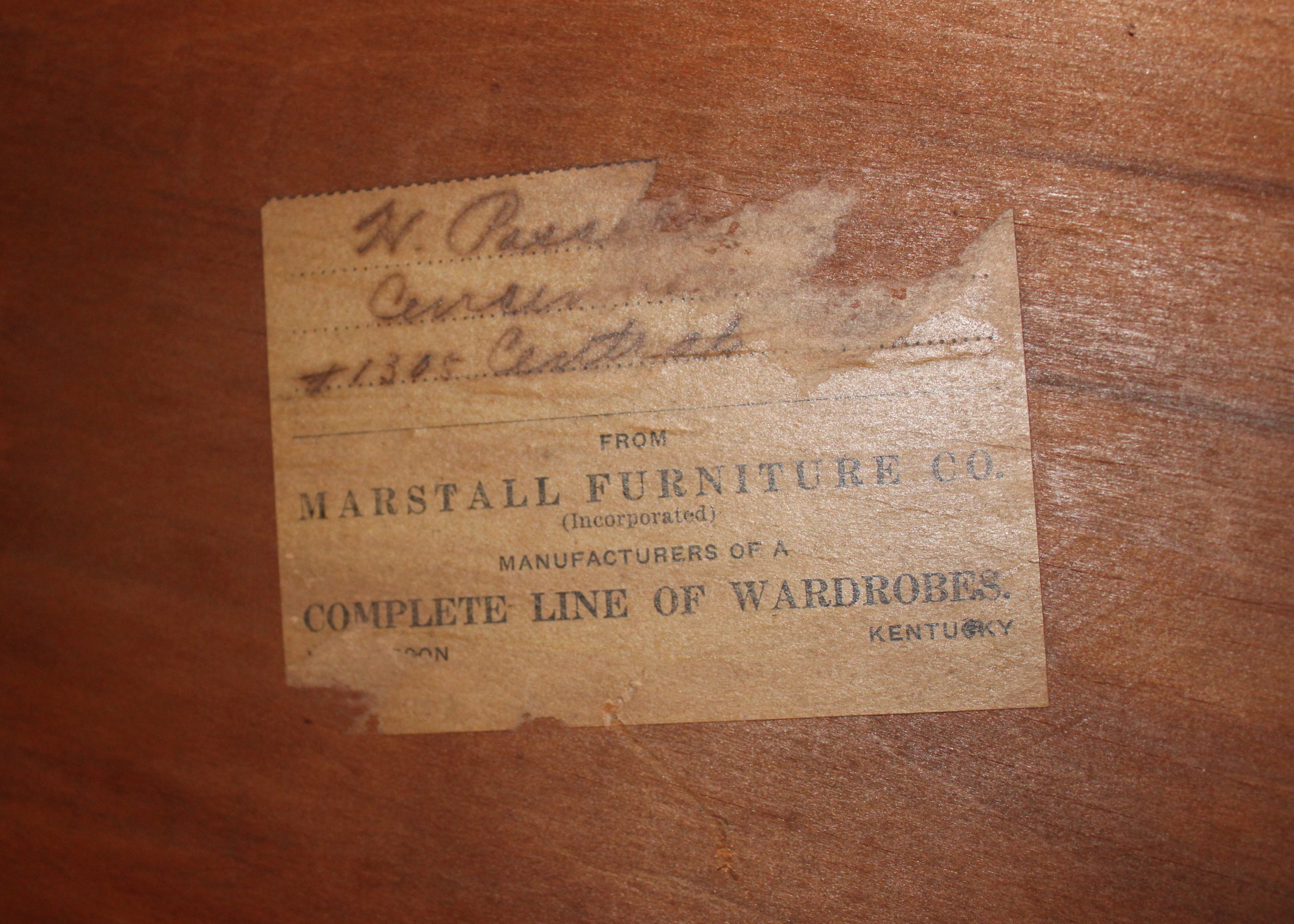 Antique Tiger Oak Wardrobe With Mirror