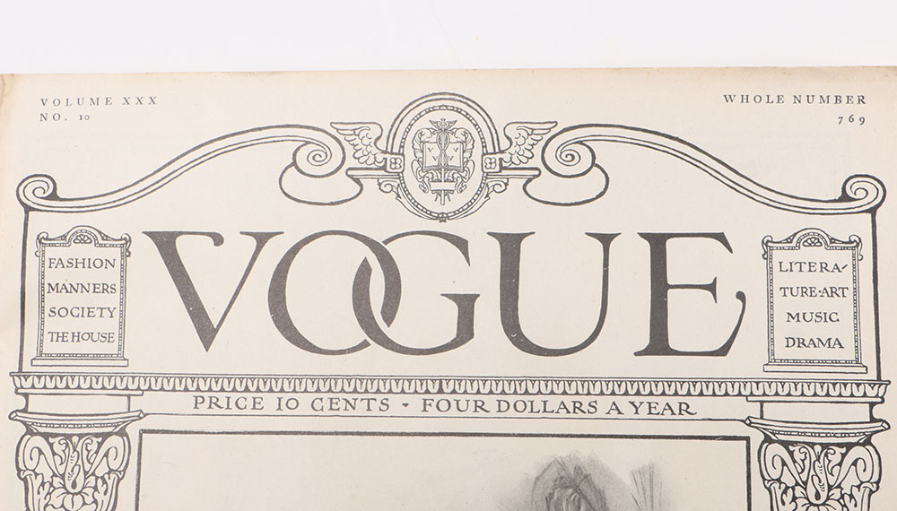 Antique September 1907 Vogue Magazine