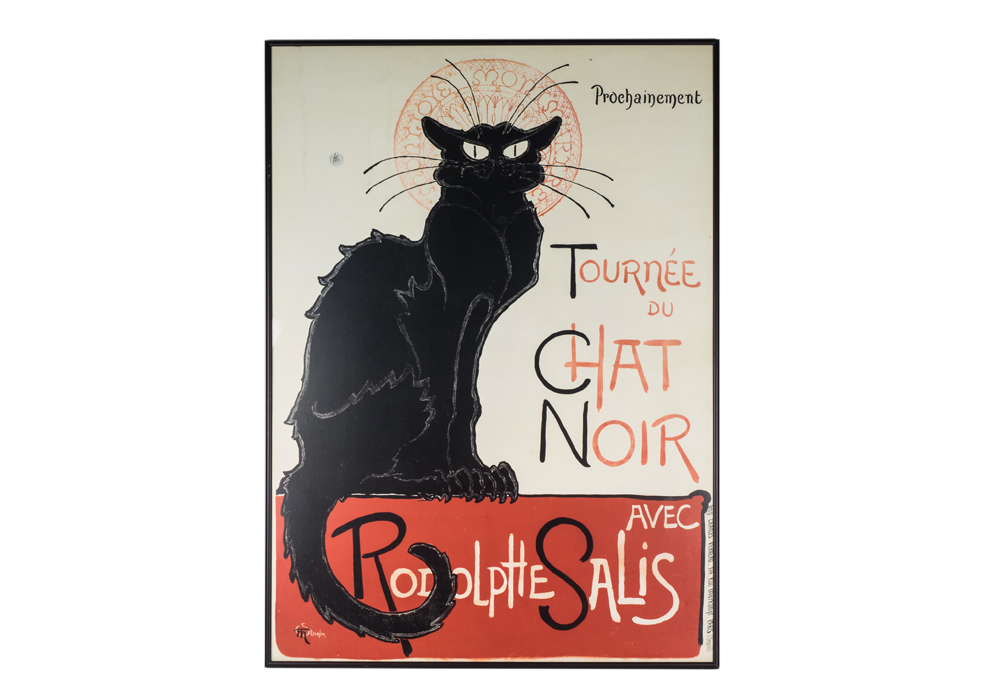 After Theophile Steinlen "Le Chat Noir" Offset Lithograph Poster