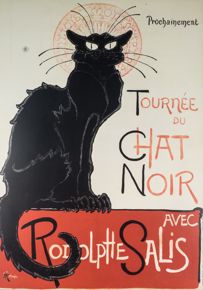 After Theophile Steinlen "Le Chat Noir" Offset Lithograph Poster
