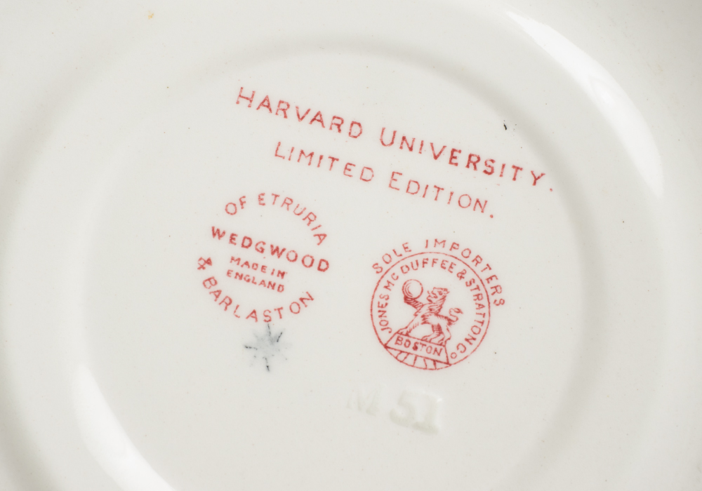 Wedgwood Limited Edition "Harvard University" Bone China