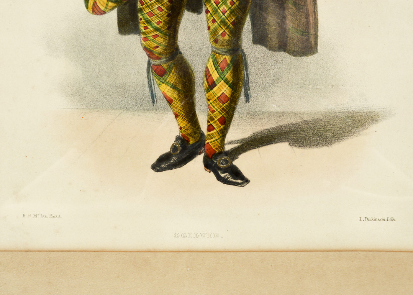 "The Clans of the Scottish Highlands" Framed Hand-Colored Lithograph Prints