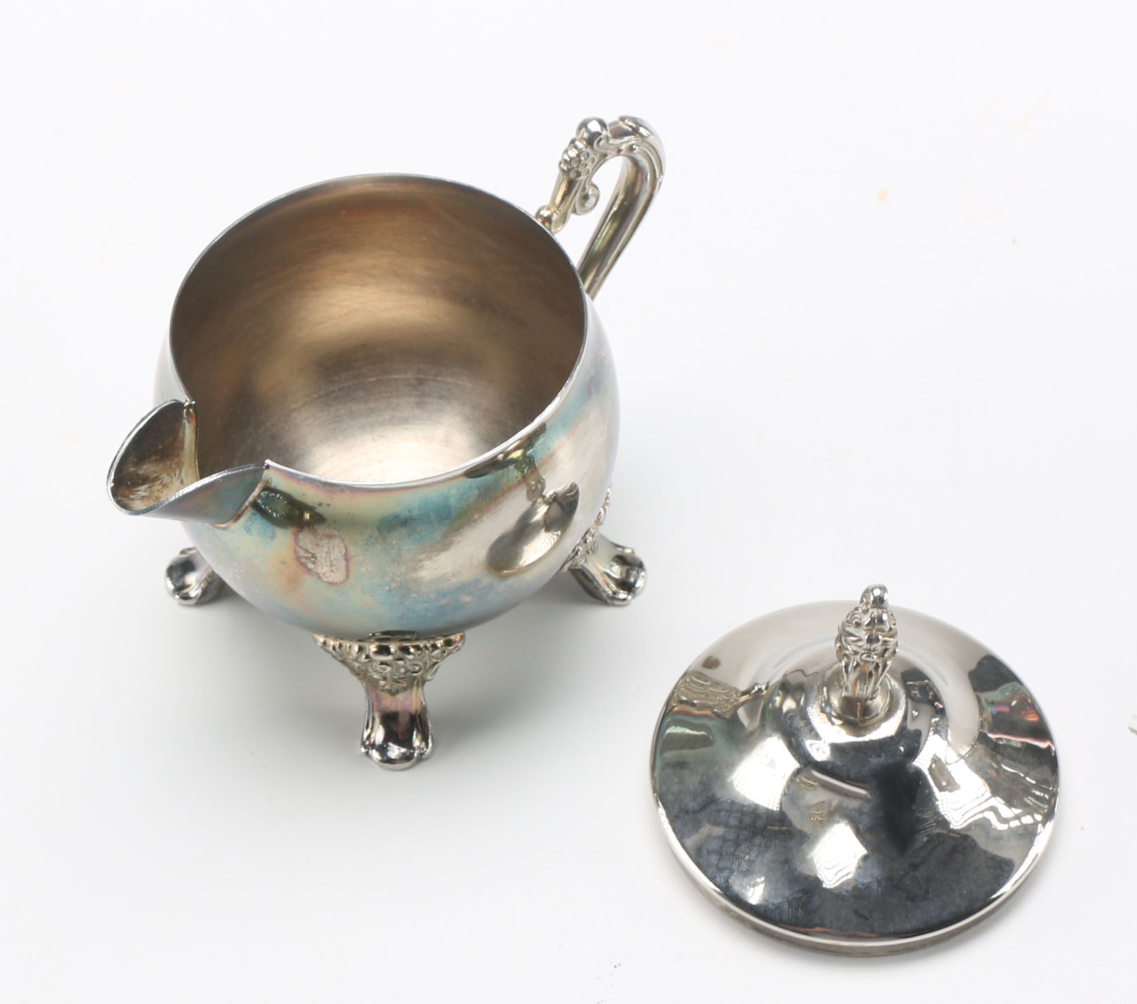 E.P. Brass Silver Plate Tea Set
