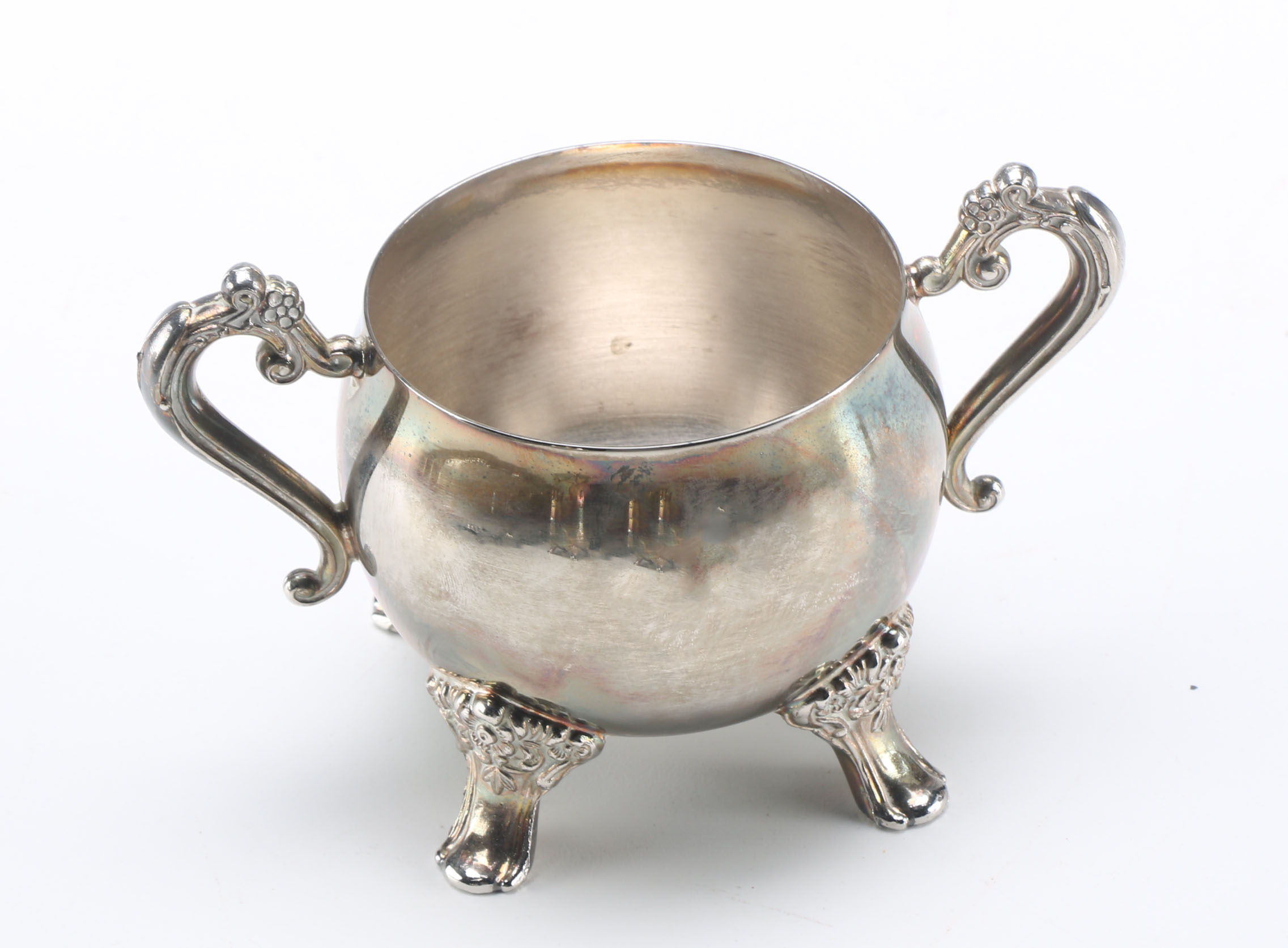 E.P. Brass Silver Plate Tea Set