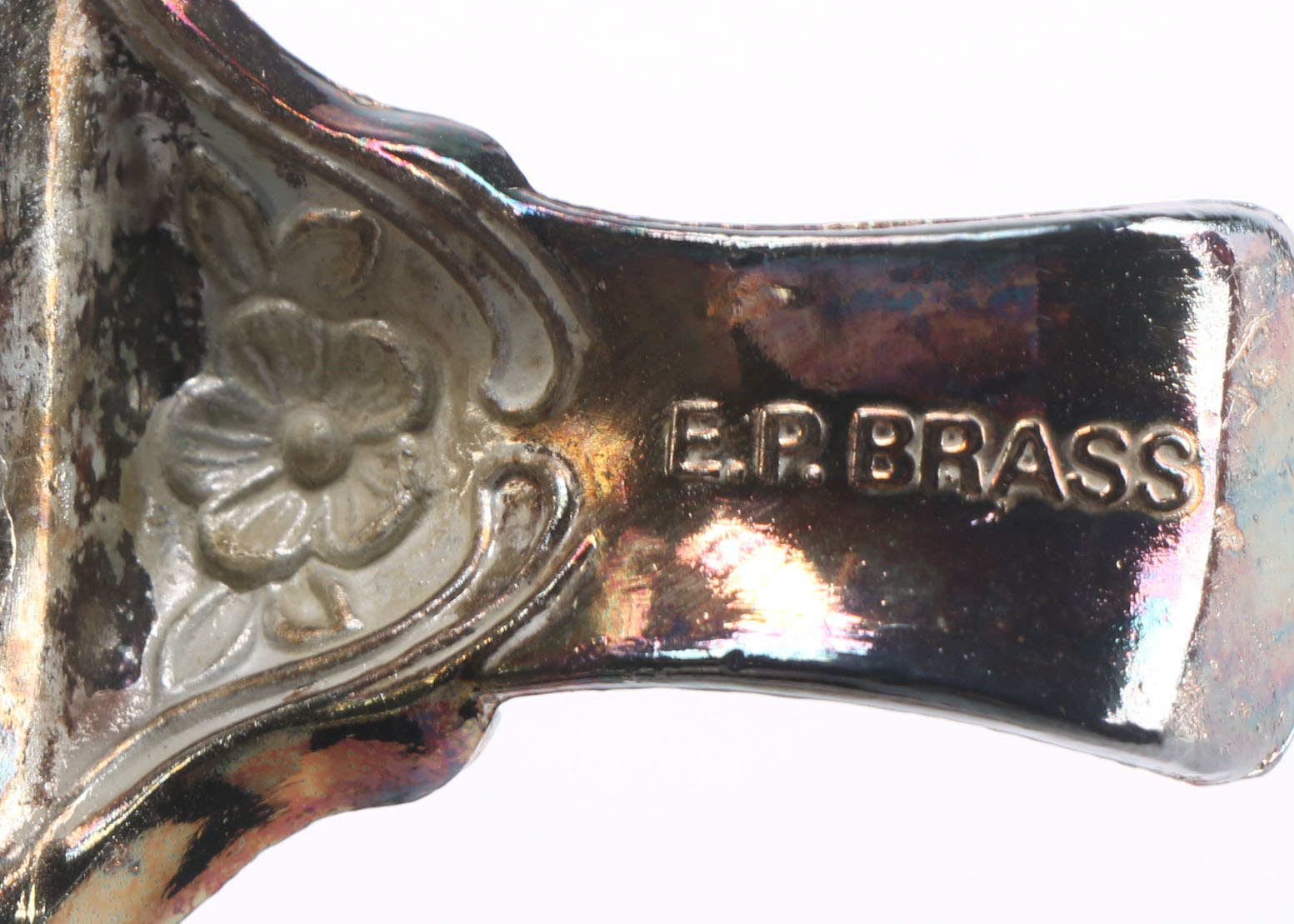 E.P. Brass Silver Plate Tea Set