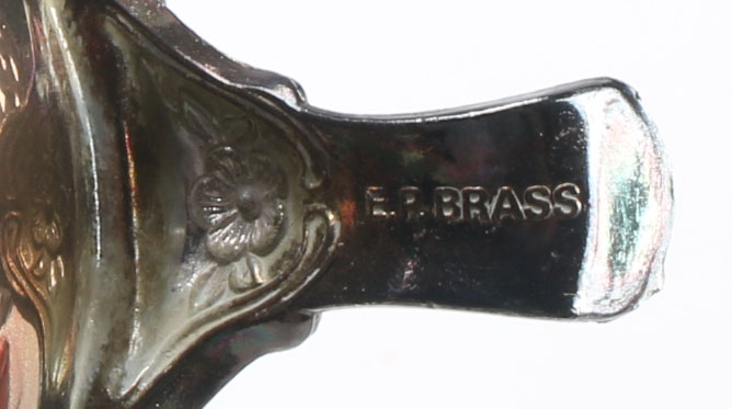 E.P. Brass Silver Plate Tea Set