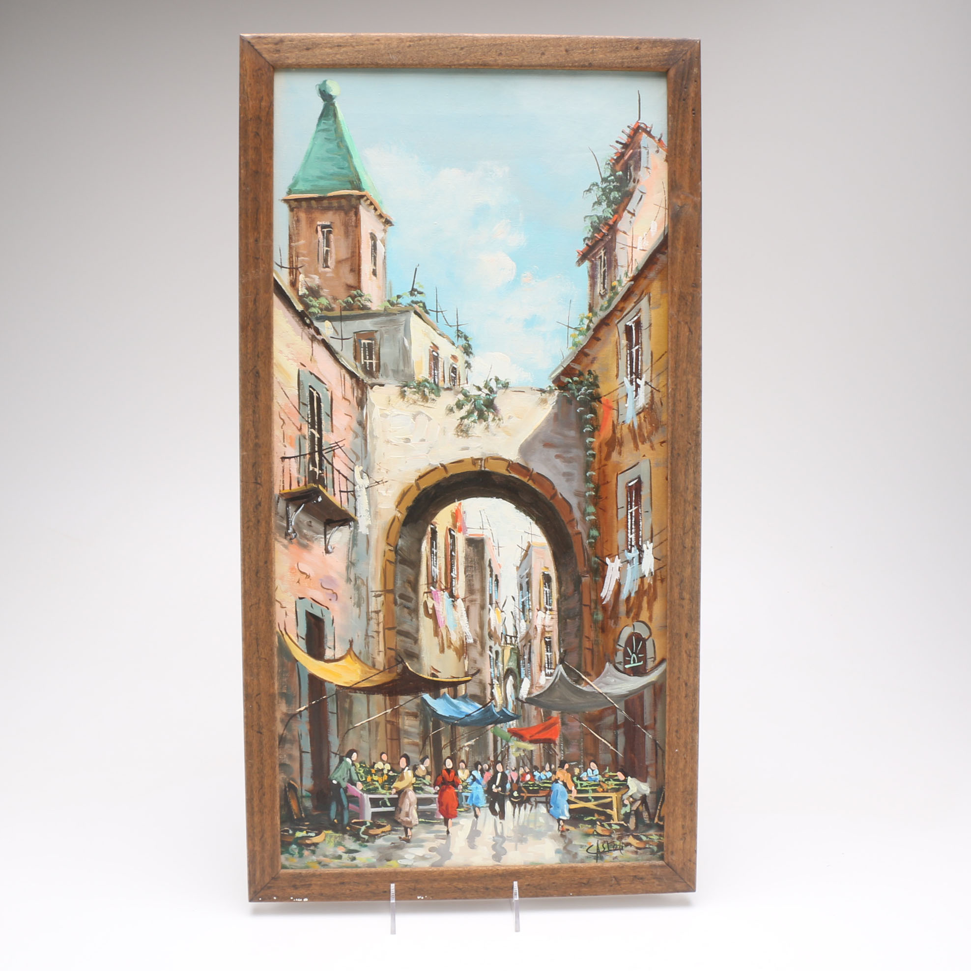 Original Framed Acrylic Painting by Castoli