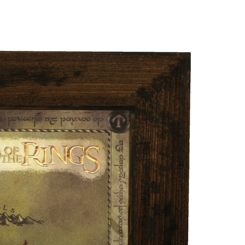 Framed "Lord of the Rings" Middle Earth Map